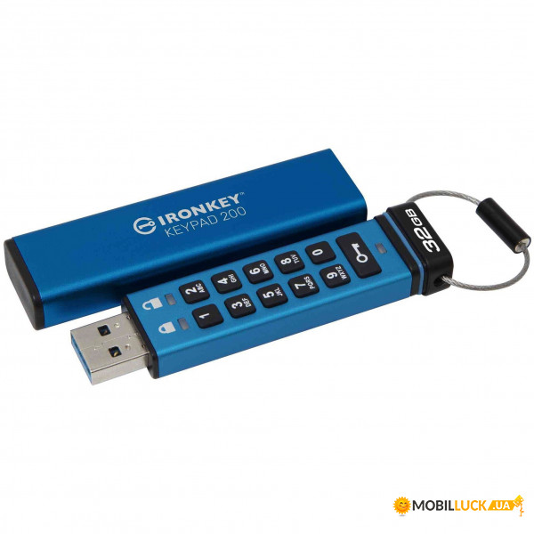  Kingston 32GB IronKey Keypad 200 (IKKP200/32GB)