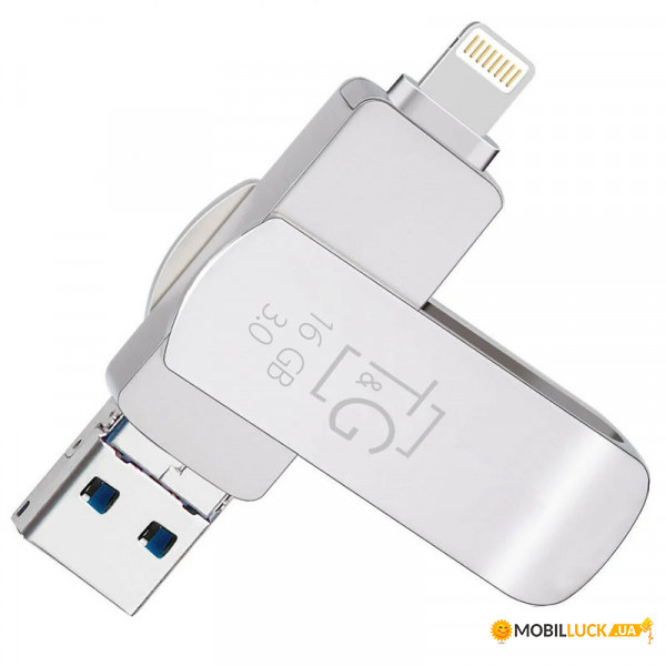 - T&G 007 Metal series USB 3.0 - Lightning - MicroUSB 16GB 