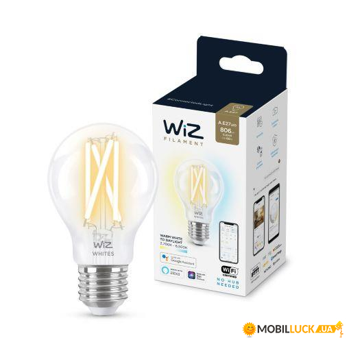   WiZ E27 7W (60W 806Lm) A60 2700-6500  Wi-Fi (929003017201)