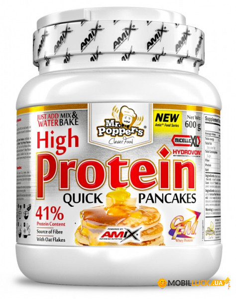   Amix Nutrition Mr.Poppers High Protein Pancakes 600  -