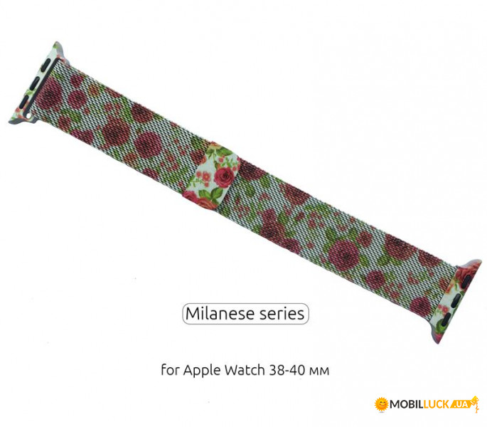   Armorstandart Milanese Loop  Apple Watch 38mm 40mm Flowers Rose (ARM52961)