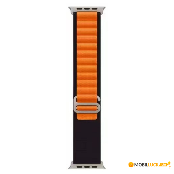   - Band Alpine Loop Apple Watch 42/44/45/49 mm Orange-Black (Alpin42-6.Orange-Black)