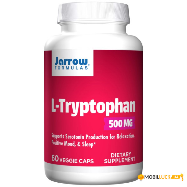  Jarrow Formulas L-Tryptophan 500 mg 60  
