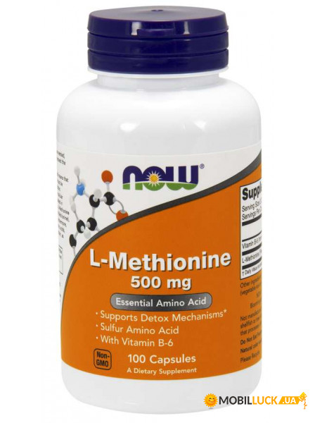  NOW L-Methionine 500 mg 100  (4384302449)