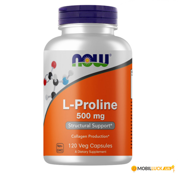  Now Foods L-Proline 500 mg 120  (CN4384)