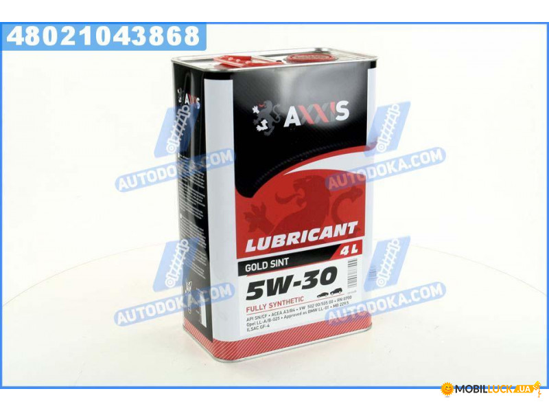   Axxis 5W-30 Gold Sint 4 (48021043868)