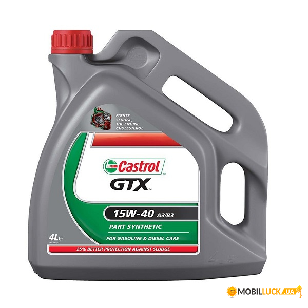   Castrol GTX 15W-40 Benzin Diezel 4 