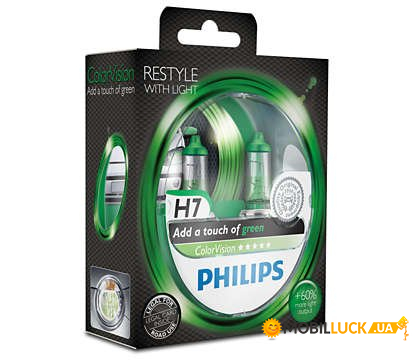   Philips H7 ColorVision Green 3350K 2/ (12972CVPGS2)