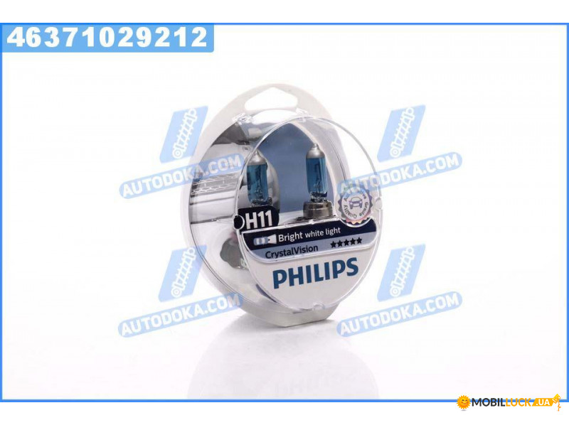 Philips  H11 12V 55W PGJ19-2 Cristal Vision + 2x W5W 4300K (-) (46371029212)