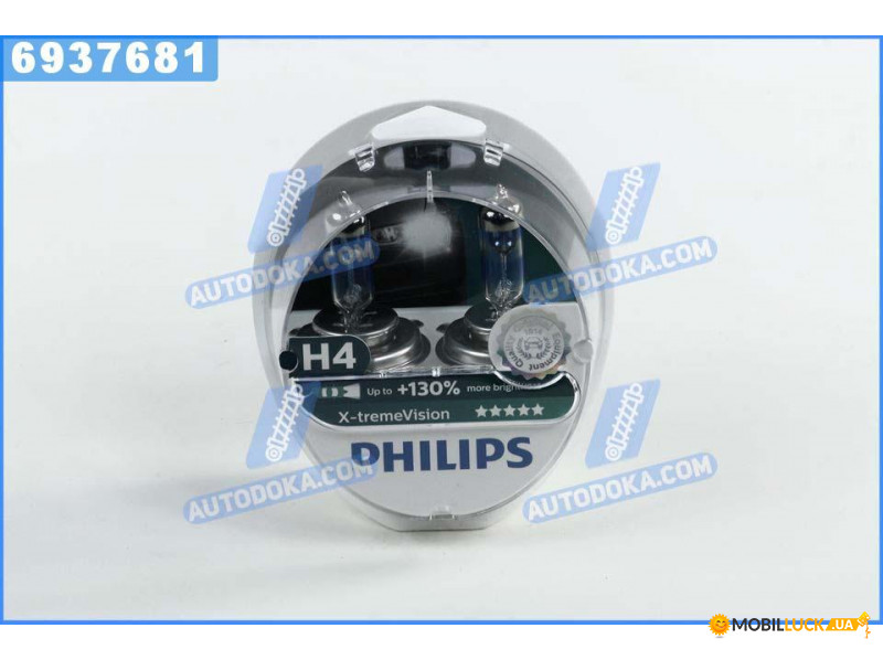  Philips  H4 12V 60/55W P43t-38  X-treme VISION +130 (6937681)