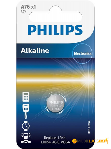  Philips Alkaline A76 BLI 1