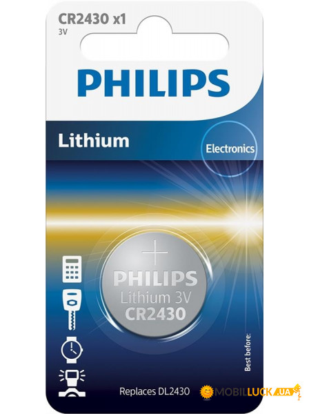  Philips Lithium CR 2430 BLI 1