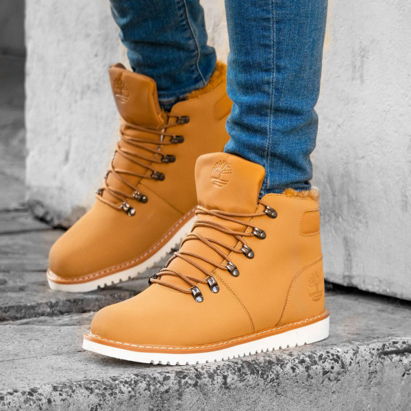 Мужские зимние Ботинки в стиле Timberland Кроссовки на меху Нубук Чёрные -  104 (р. 40,41,42,45), цена 1058 грн - Prom.ua (ID#1328626860)