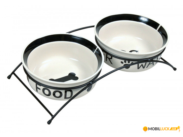       Eat on Feet Ceramic Bowl Set 2600   25  Trixie BGL-TX-532