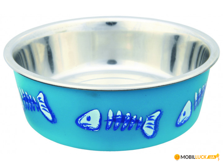     Stainless Steel Bowl with Plastic Coating 250   12  Trixie BGL-TX-756