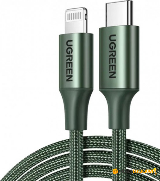   Ugreen USB-C to Lightning 1.0m US304 MFI Dark Green (US304/80564)