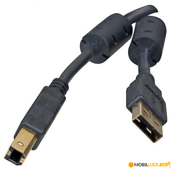  USB Atcom 2.0-USB Type B AM/BM 3m ferrite core Black