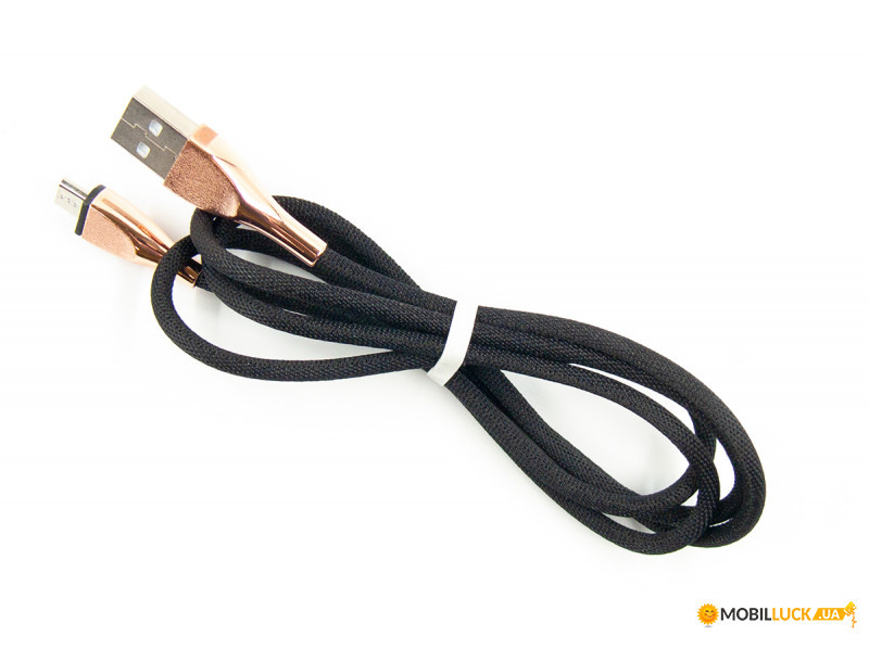  Dengos USB - Micro USB 1  Black (NTK-M-SET-BLACK)
