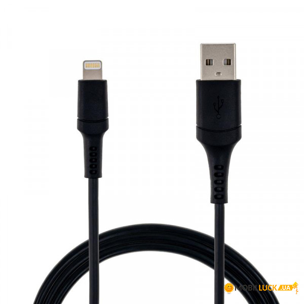  USB-Lightning Grand-X MFI 1m Black (TL01)