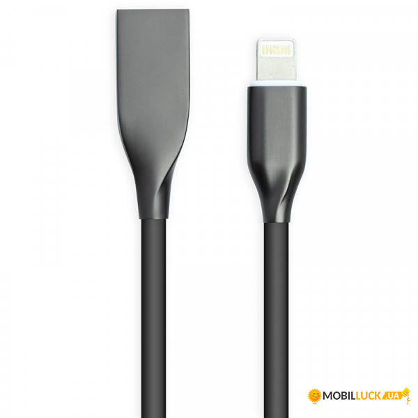  PowerPlant USB-Lightning 1  Black (CA911790)