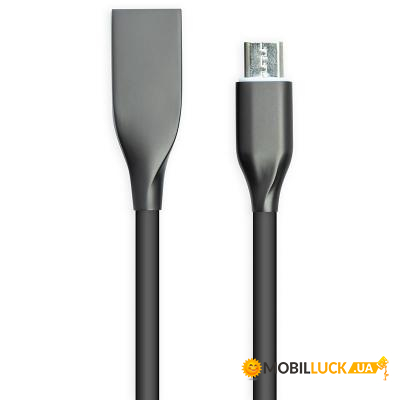  PowerPlant USB-microUSB 1  Black (CA911226)