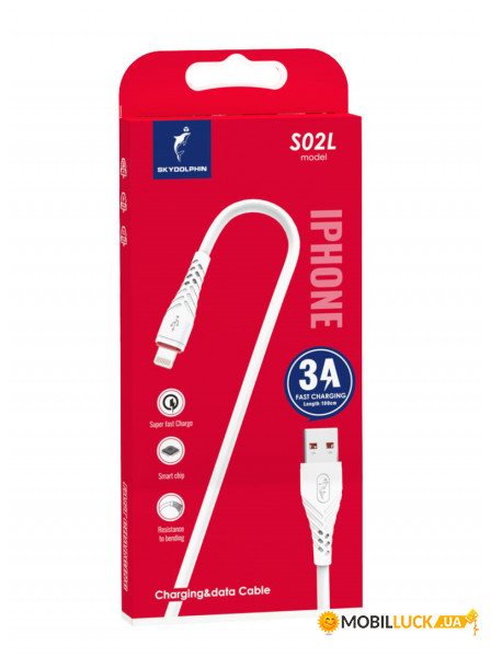  SkyDolphin S02L USB - Lightning 1, White (USB-000586)
