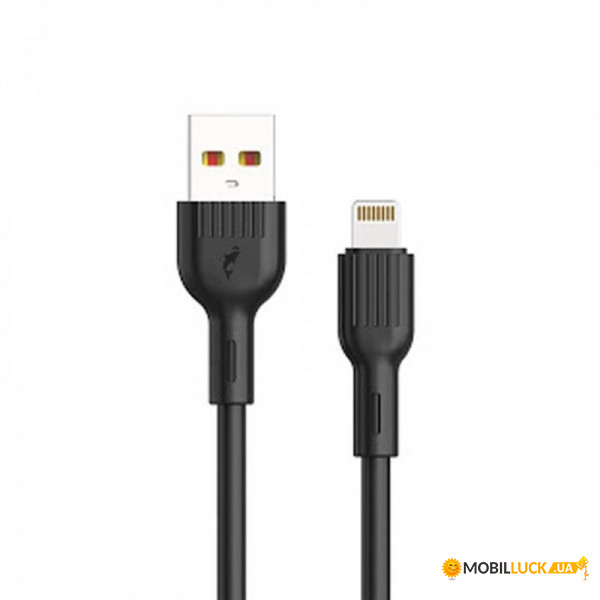  SkyDolphin S03L USB - Lightning 1 Black (USB-000416)