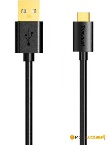  Tronsmart MUS03 Premium USB Cable 1m With Gold-Plated Connectors Black #I/S
