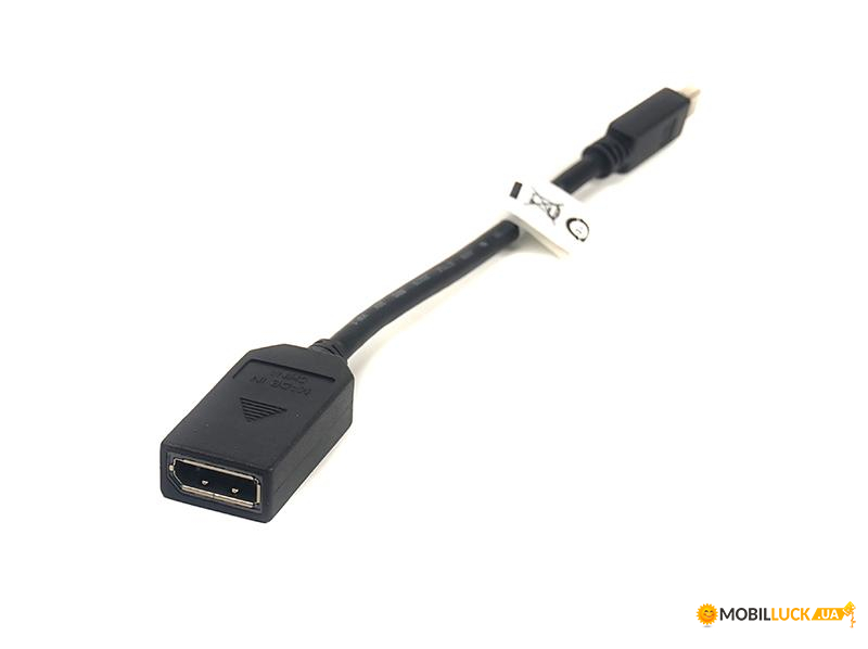 PowerPlant MiniDisplayPort(Thunderbolt)-DisplayPort  0.1m Black