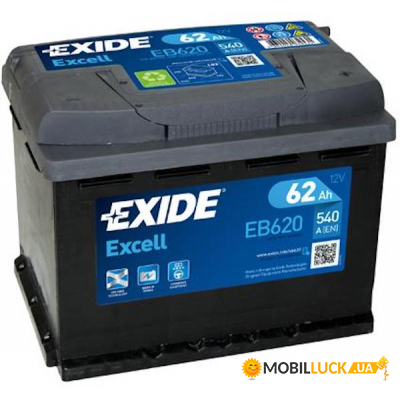  Exide Excell 6-62  (EB620)
