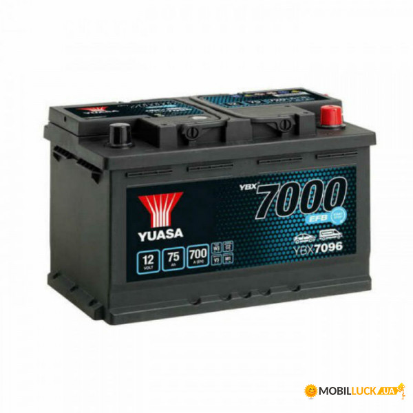   Yuasa 12V 75Ah EFB Start Stop Battery YBX7096 (0) (YBX7096)