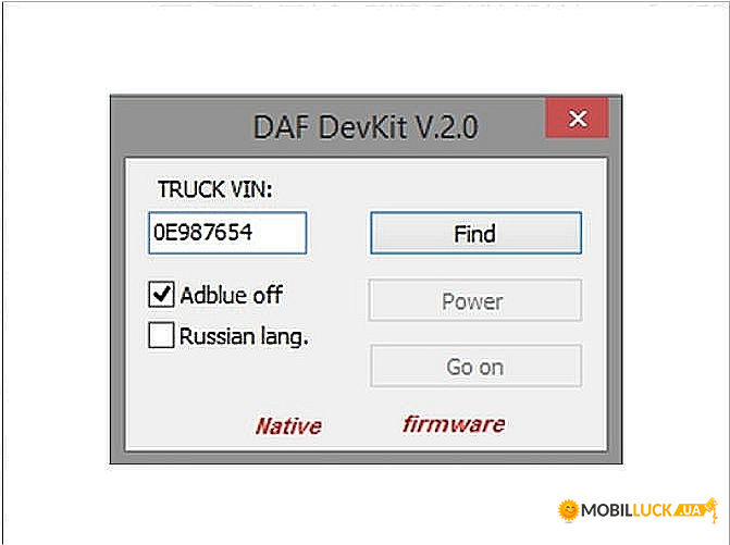   DAF Devik Configurator DevKit Tool