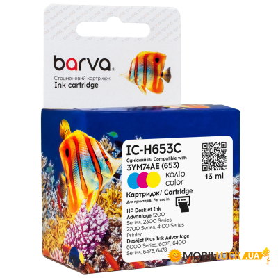  Barva HP 653 color/3YM74AE, 13  (IC-H653C)