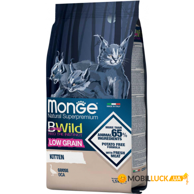    Monge Cat Bwild Low Grain kitten    1.5  (8009470012041)