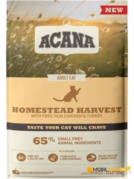    Acana Homestead Harvest Cat 4.5 (0064992714376) (a71437)