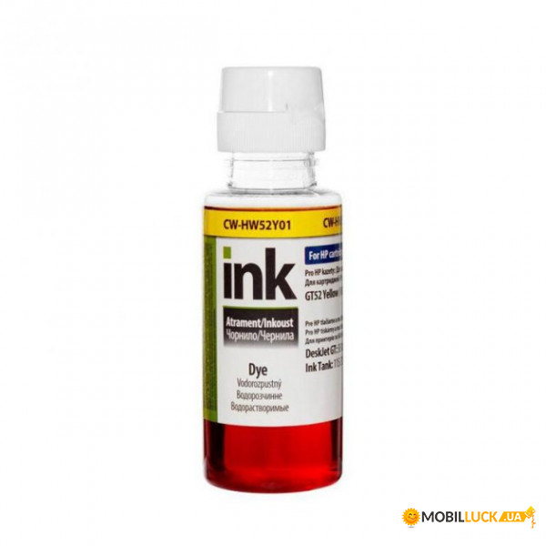  ColorWay HP Ink Tank 115/315/415 100 Yellow (CW-HW52Y01)