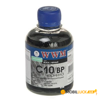  WWM CANON PG440/510/512/PGI520 BlackPigmen (C10/BP)