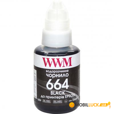  WWM Epson L110/L210/L300 140 Black (E664B)