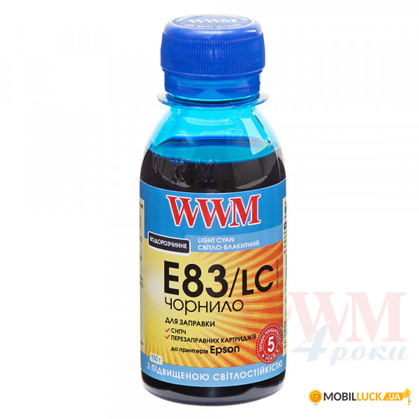  WWM  Epson Stylus Photo T50/P50/PX660 100 Light Cyan  (E83/LC-2) 