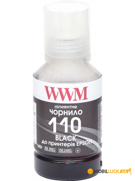  WWM Epson M1100/M1120 140 Black Pigment (E110BP)