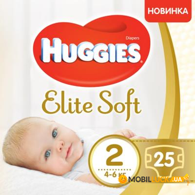  Huggies Elite Soft 2 4-6  25  (5029053547961)