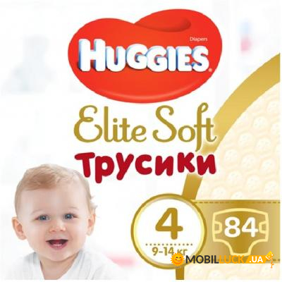  Huggies Elite Soft Pants L  4 9-14  Box 84  (5029053547107)