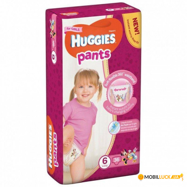 - Huggies Pants 6 Mega Girl 36  (564050)