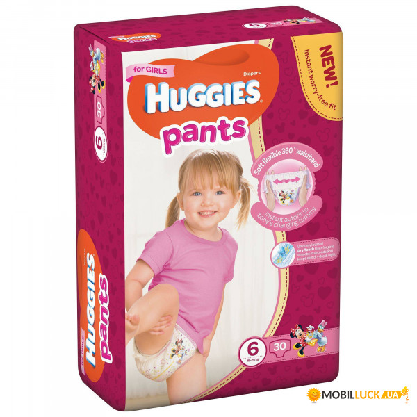 - Huggies Pants 6 (15-25 ) Jumbo  , 30  564296