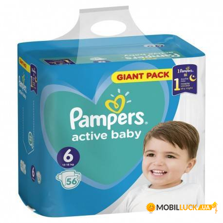  Pampers Active Baby-Dry 6 56  (736424)