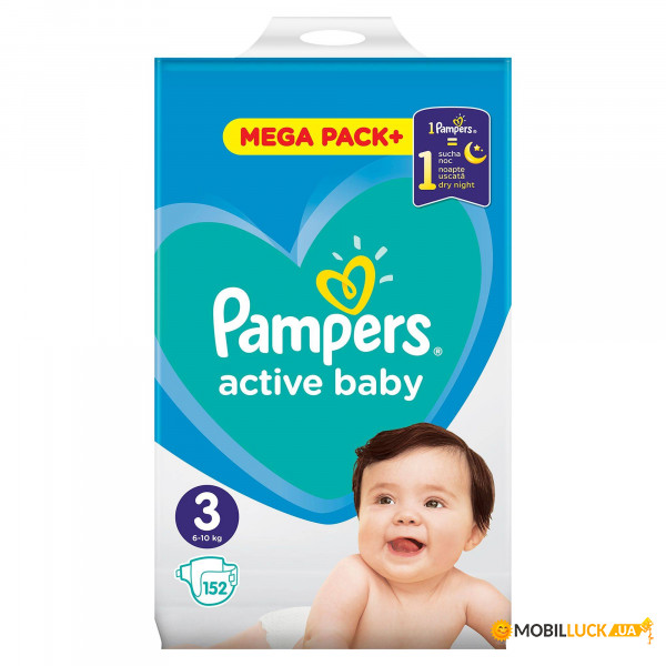  Pampers Active Baby-Dry  3 (6-10) 152  (459459)