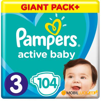  Pampers Active Baby Midi  3 6-10  104  (8001090950215)
