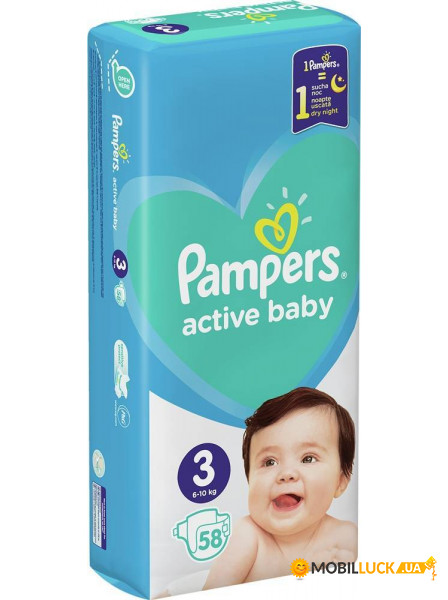  Pampers Active Baby  3 (6-10 ), 58  949707
