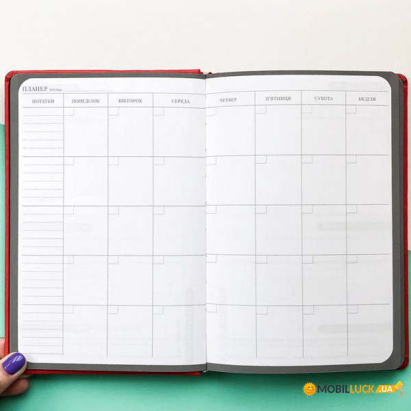 Planer Lifeflux Motiviruyushij My Perfect Day A5 Krasnyj Tvil