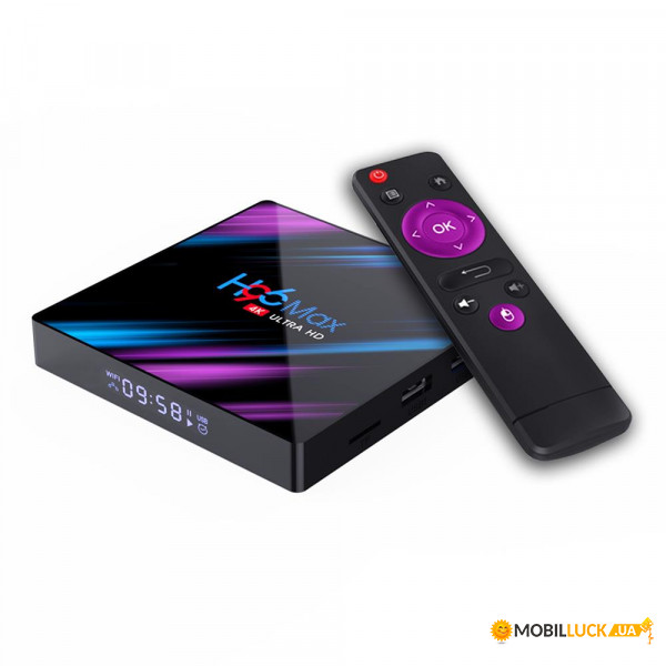 Android TV  Rockchip TV BOX H96 MAX |RK3318, 4GB RAM, 64GB ROM| black (12640)